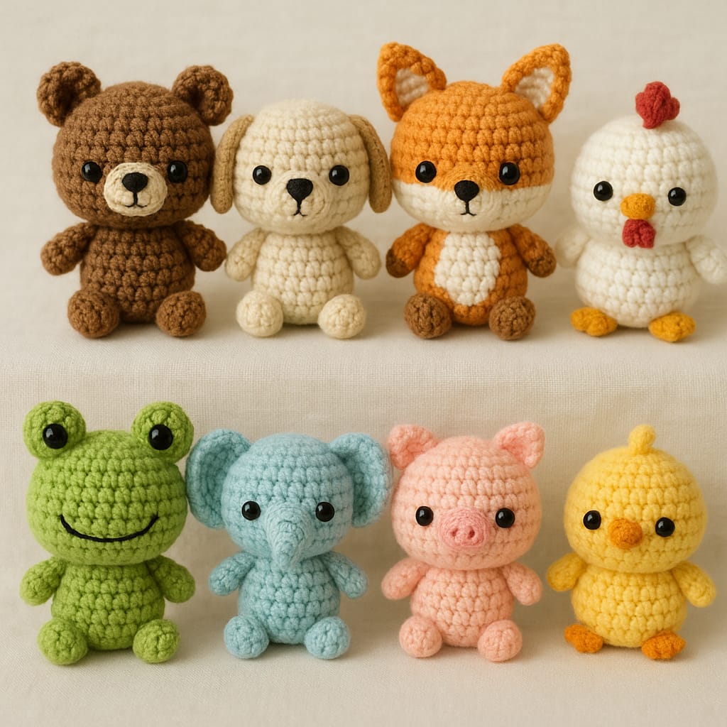 The Cozy Critter Amigurumi Soft Toys Collection - handmade Amigurumi