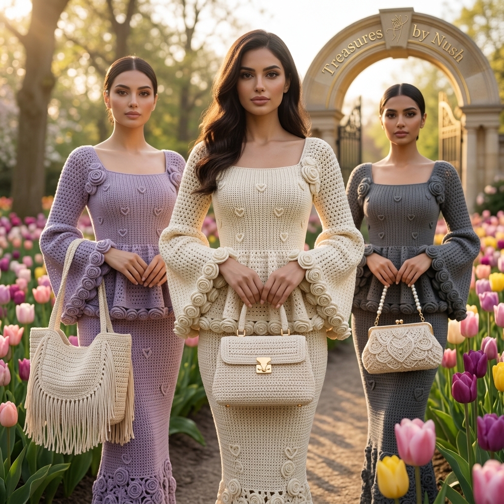 The Amour Flared-Sleeve Crochet Corset Dress product photo 6